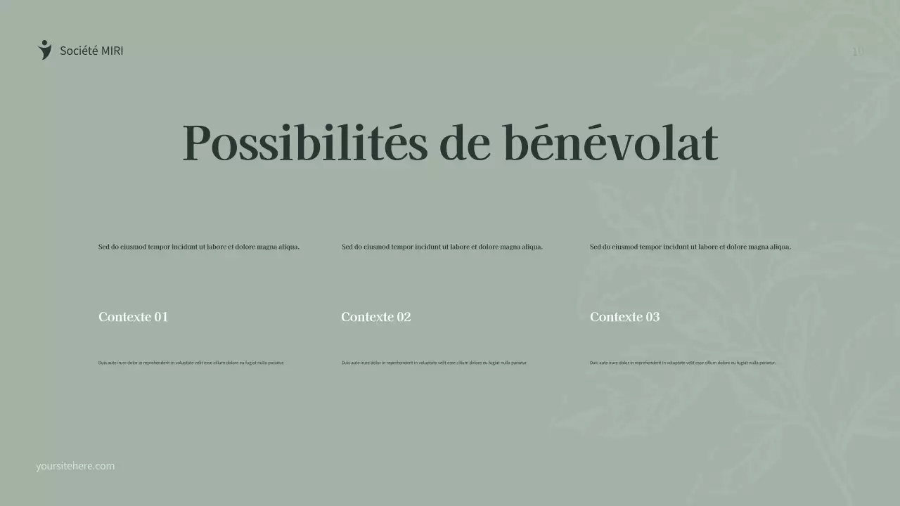 Document de collecte de fonds de Green Botanical