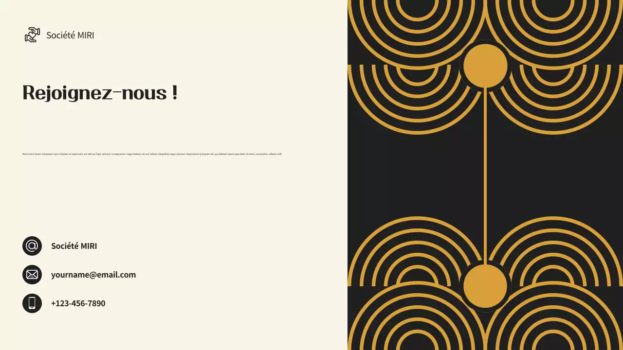 Document de collecte de fonds moderne noir