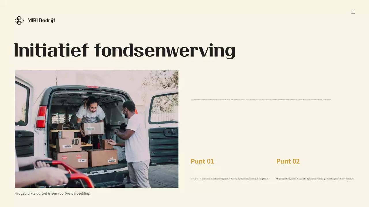 Zwart modern fondsenwervingsdocument