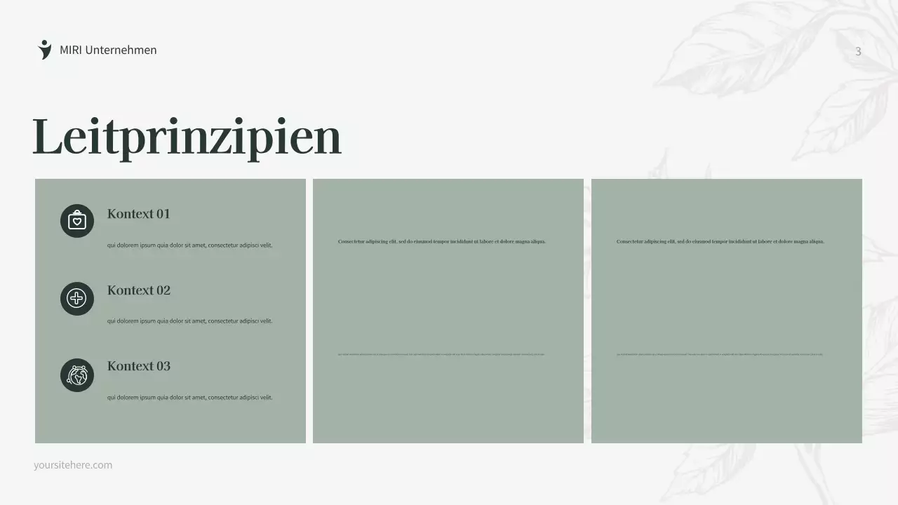 Grünes botanisches Fundraising-Dokument