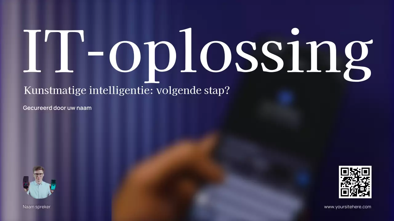 Blue Modern AI Event Aankondiging