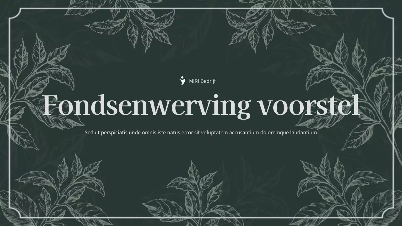 Groen Botanisch Fondsenwervingsdocument