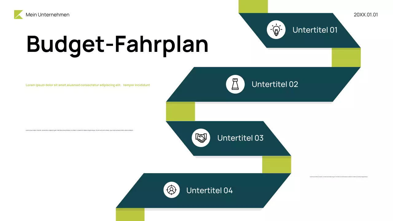 Neon Modern Budget Präsentation