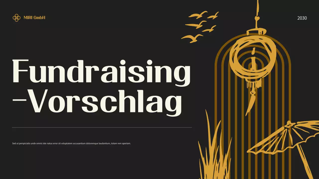 Black Modern Fundraising Dokument