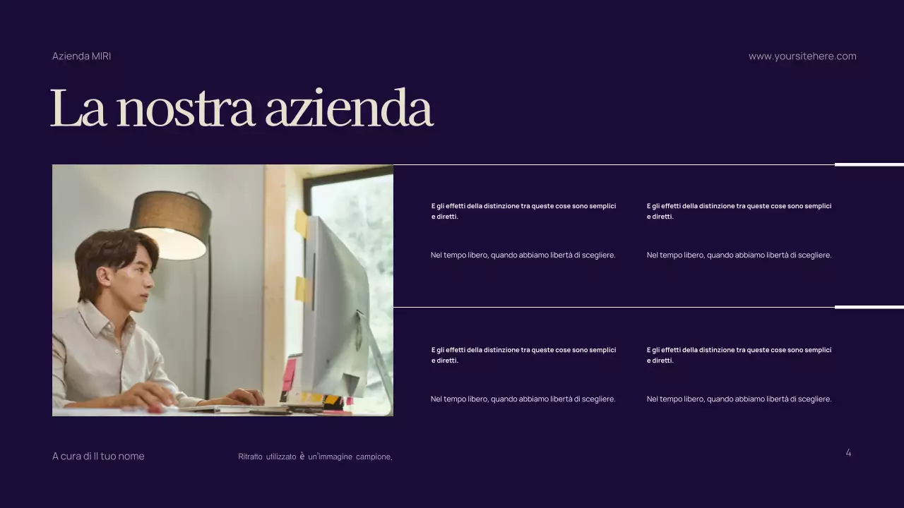 Annuncio dell'evento Blue Modern AI