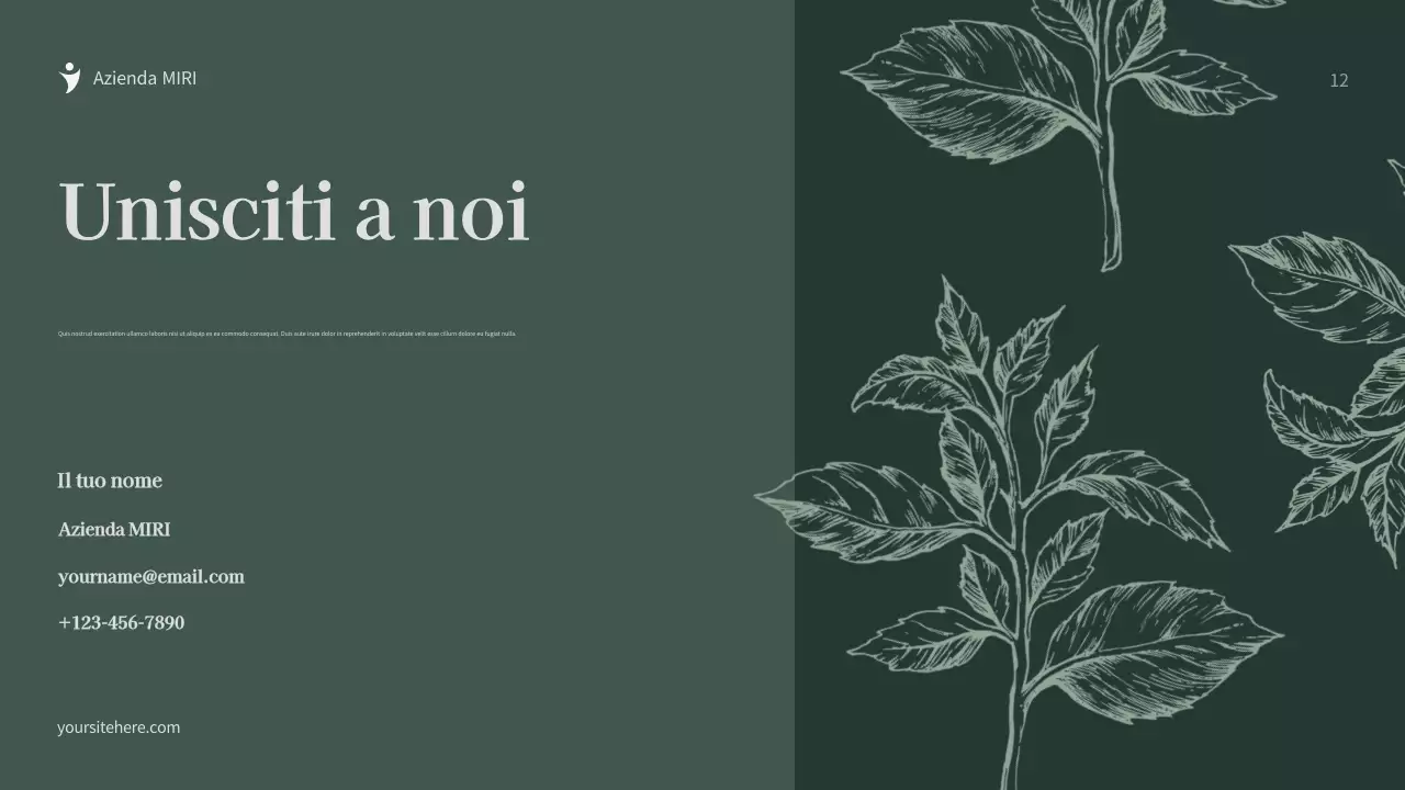 Documento di raccolta fondi di Botanica Verde