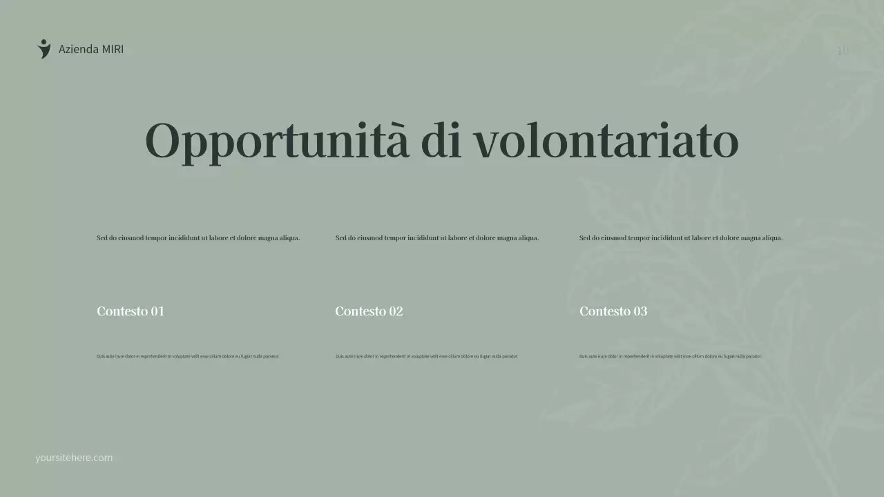 Documento di raccolta fondi di Botanica Verde