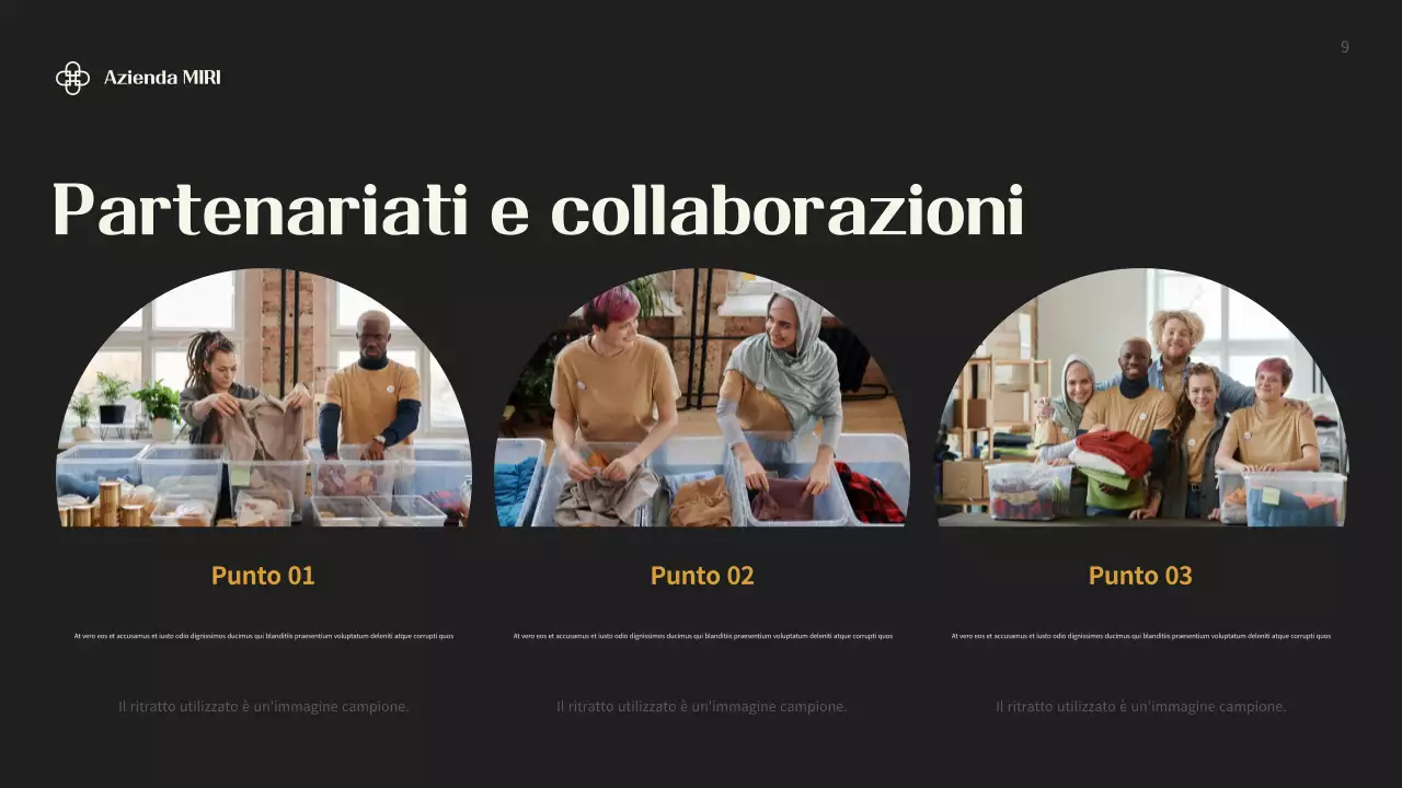 Documento di raccolta fondi nero moderno