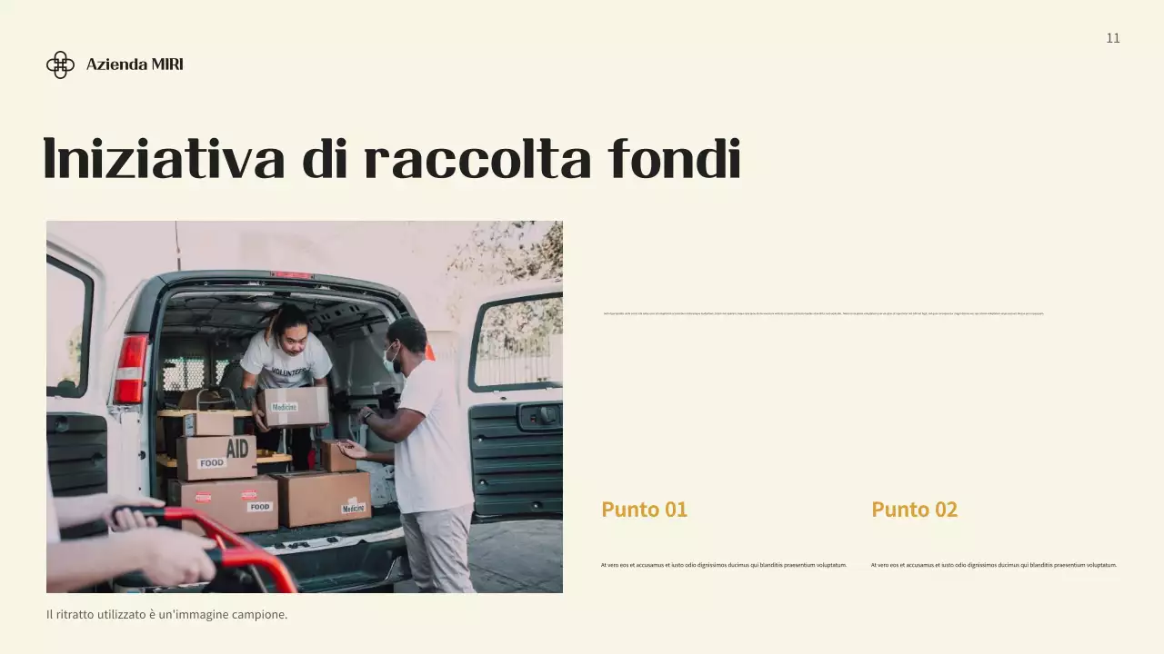 Documento di raccolta fondi nero moderno