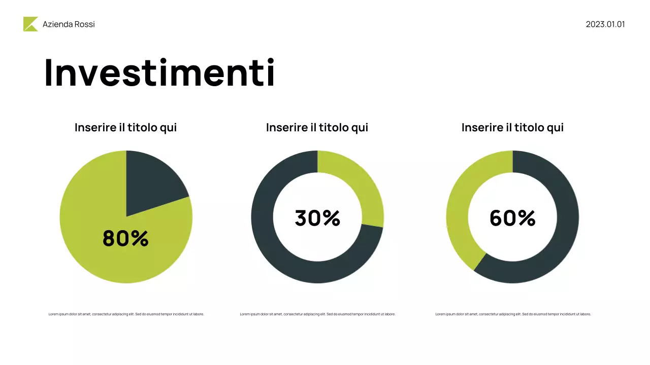 Presentazione del bilancio Neon Modern
