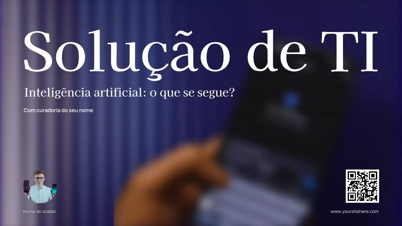 Anúncio do evento Blue Modern AI