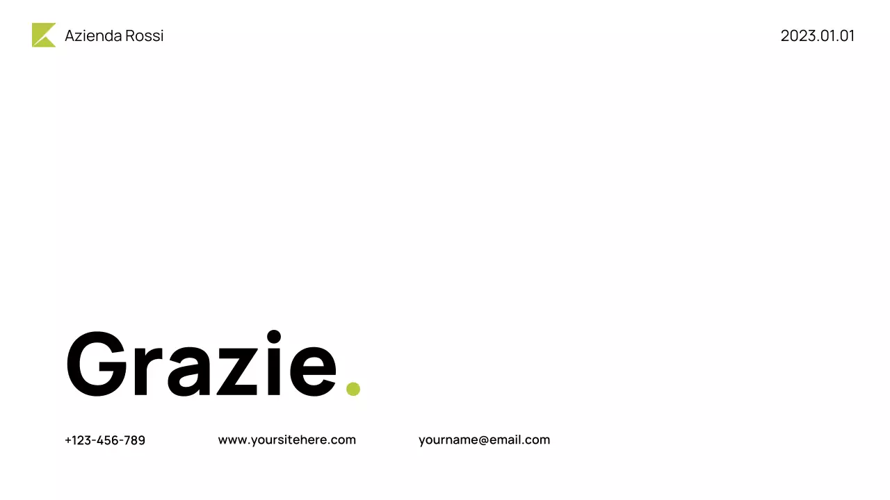 Presentazione del bilancio Neon Modern