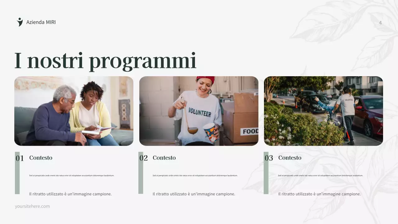 Documento di raccolta fondi di Botanica Verde