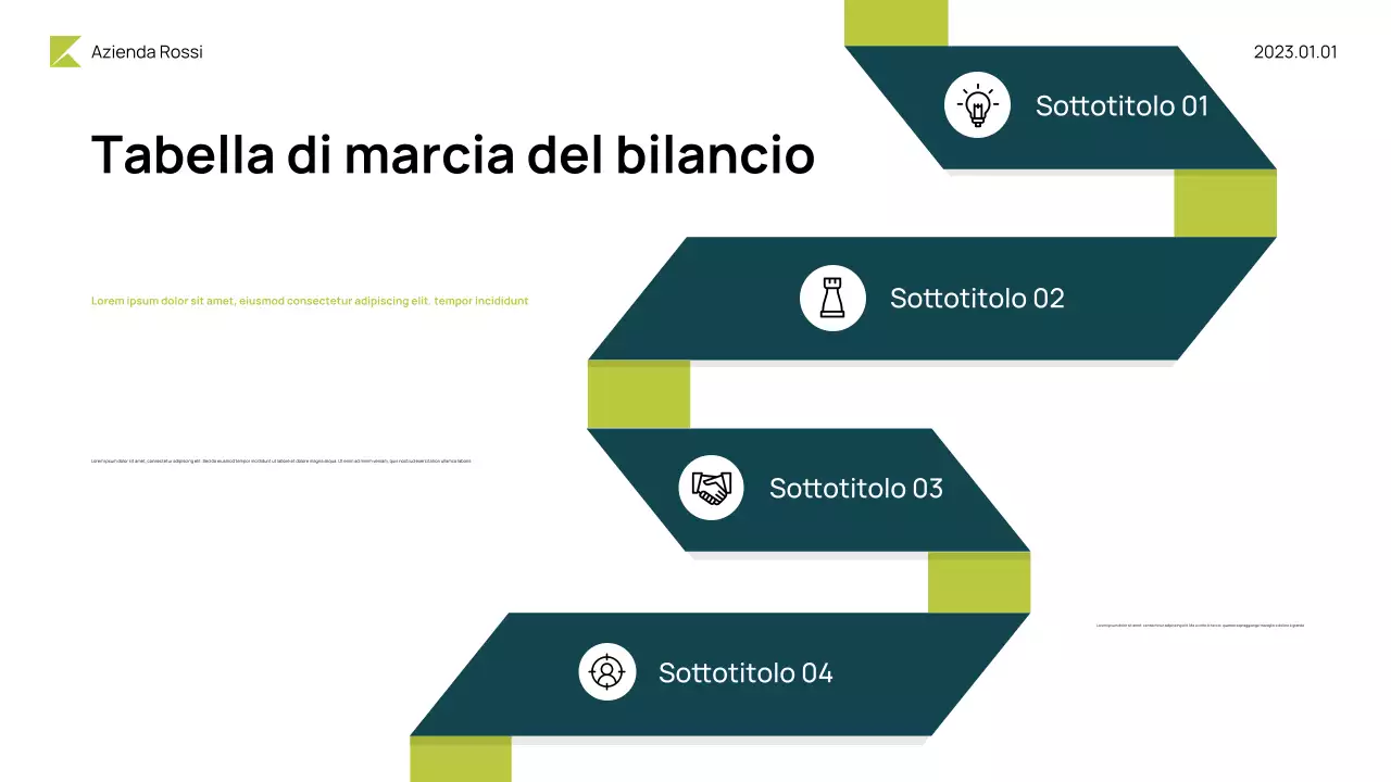 Presentazione del bilancio Neon Modern