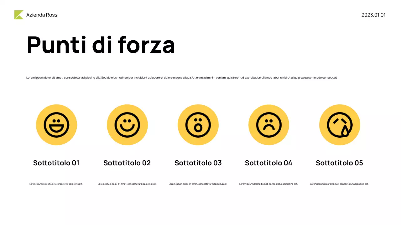 Presentazione del bilancio Neon Modern