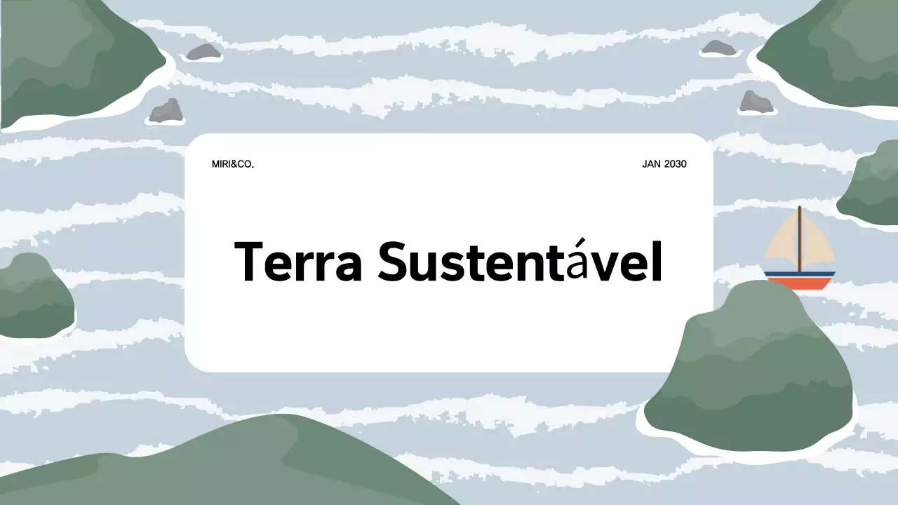 Verde Minimalista Anúncio de Sustentabilidade