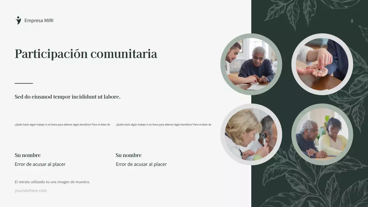 Documento de recaudación de fondos de Green Botanical