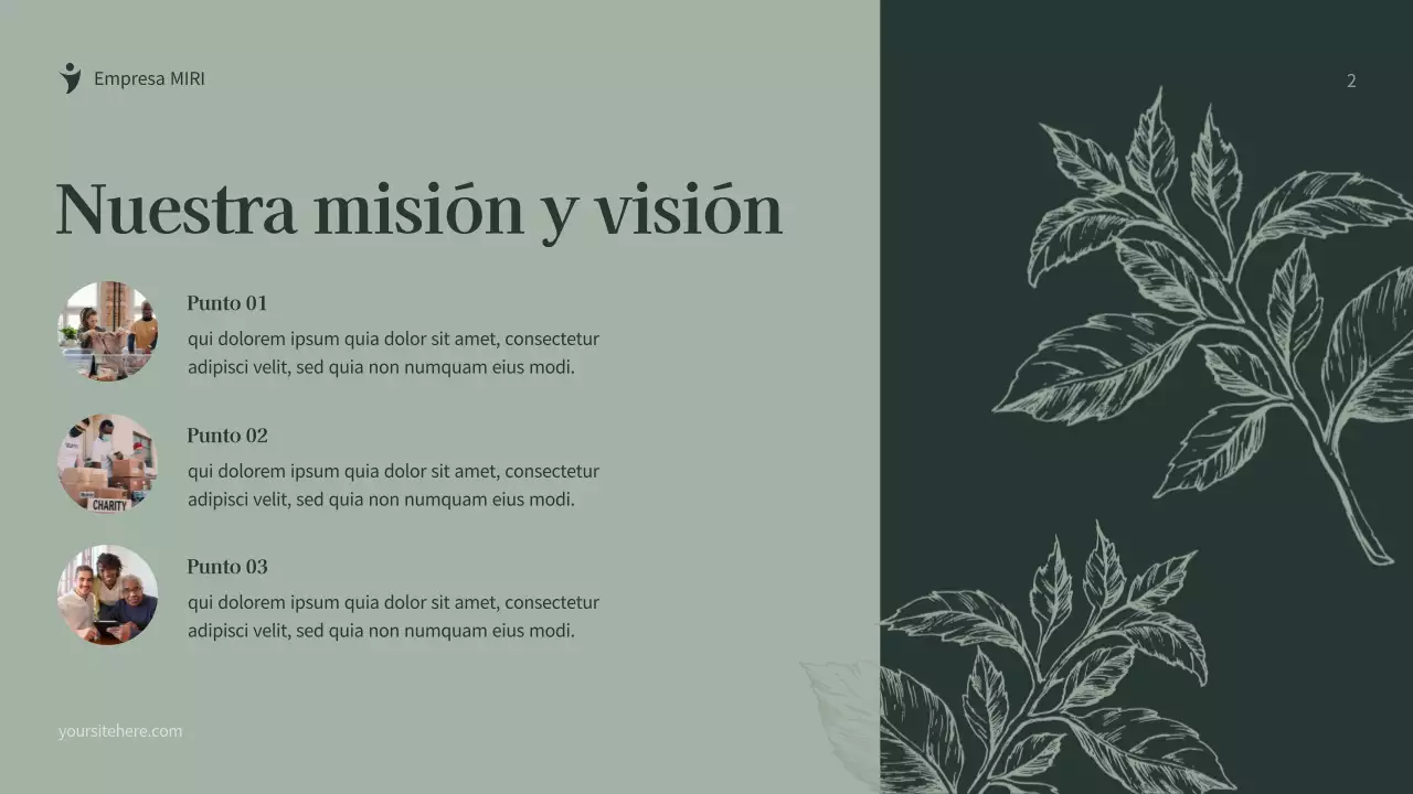 Documento de recaudación de fondos de Green Botanical