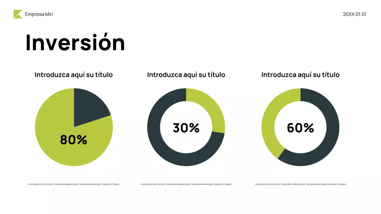 Presentación del presupuesto Neon Modern