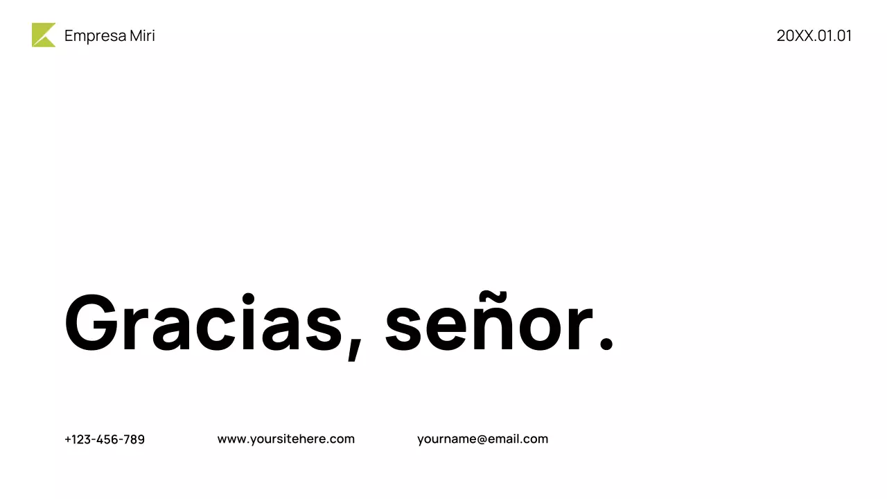 Presentación del presupuesto Neon Modern