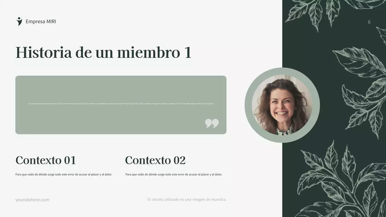 Documento de recaudación de fondos de Green Botanical