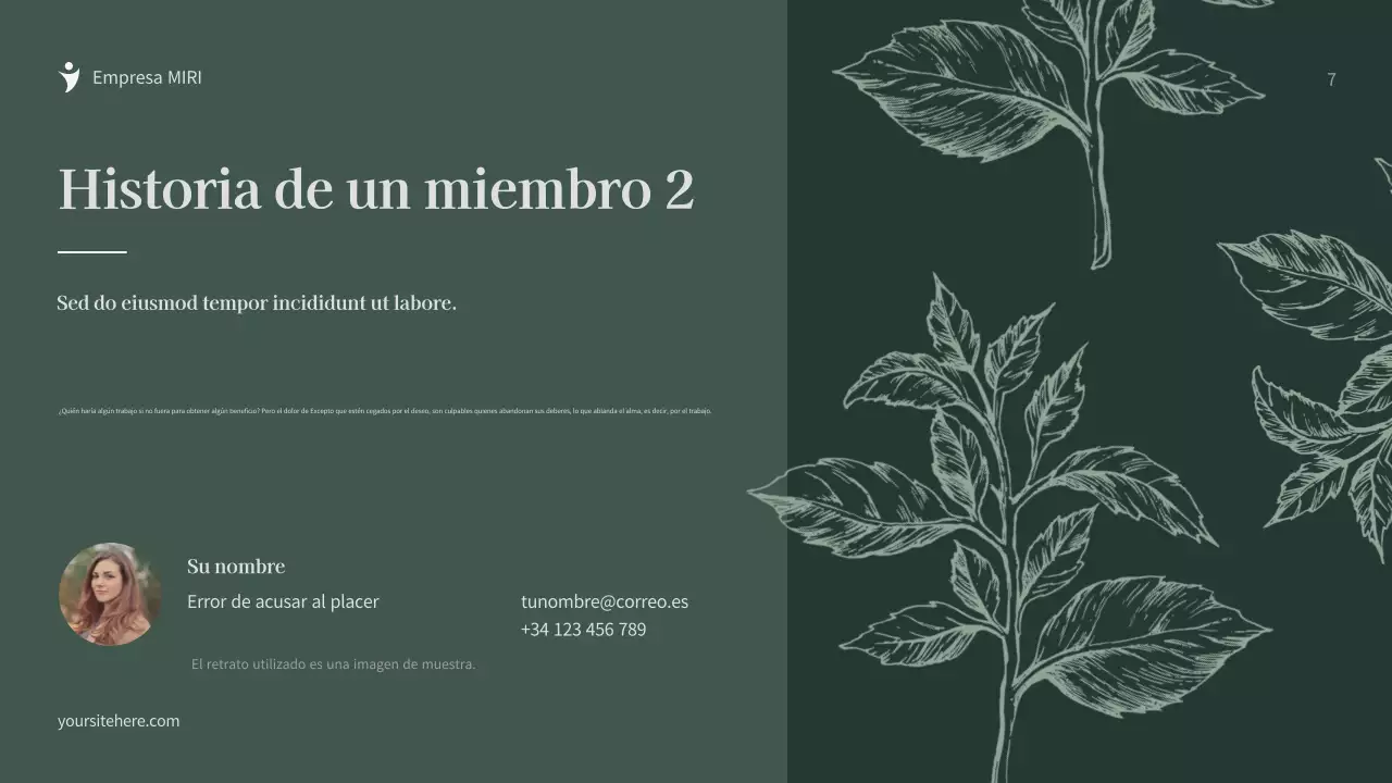 Documento de recaudación de fondos de Green Botanical