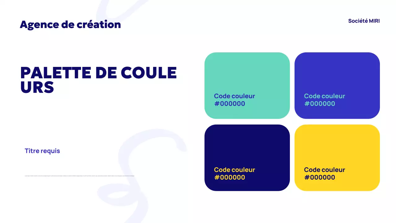 Publicité de l'agence Blue Abstract