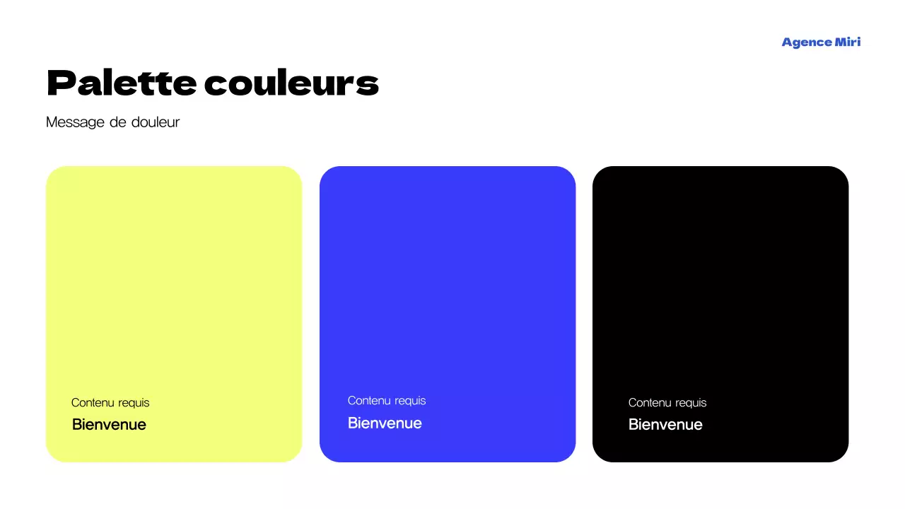 Promotion de l'agence moderne jaune