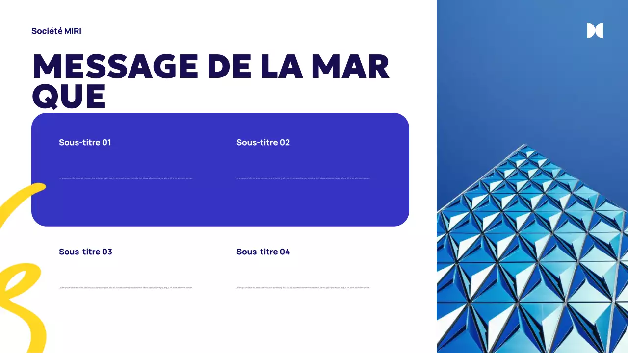 Publicité de l'agence Blue Abstract