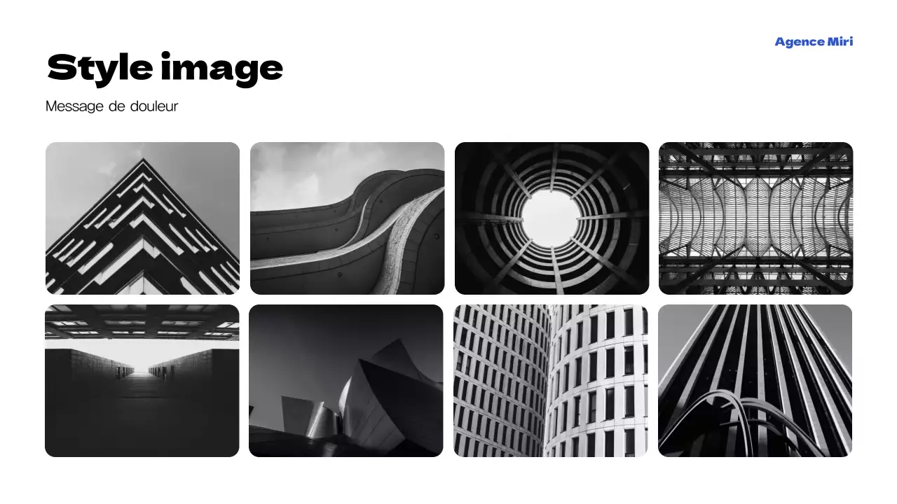 Promotion de l'agence moderne jaune