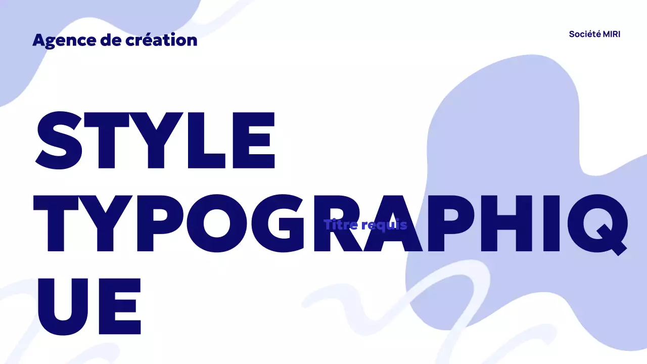 Publicité de l'agence Blue Abstract