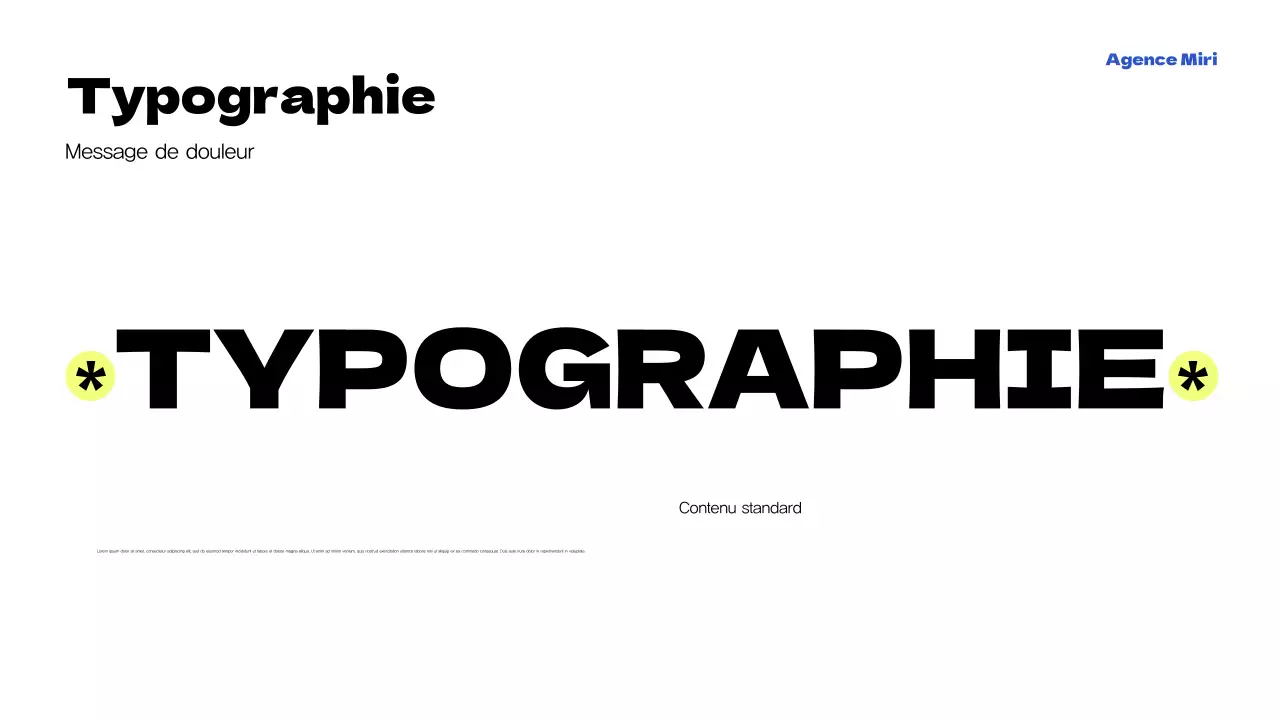 Promotion de l'agence moderne jaune