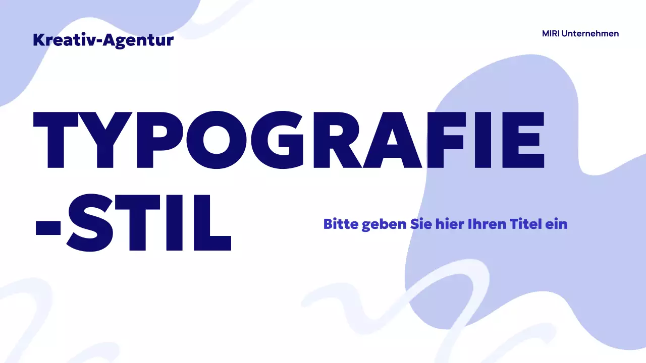 Blue Abstract Agency Anzeige