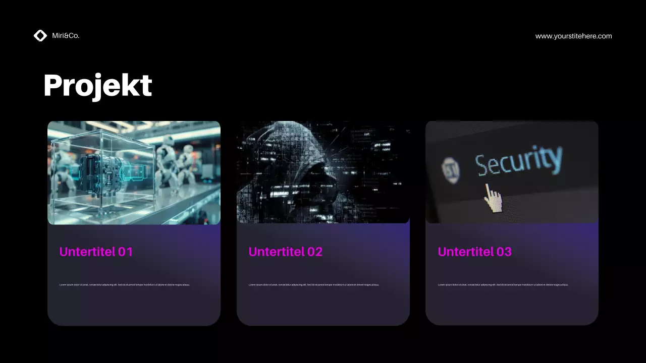 Purple Modern Cybersecurity Promotion