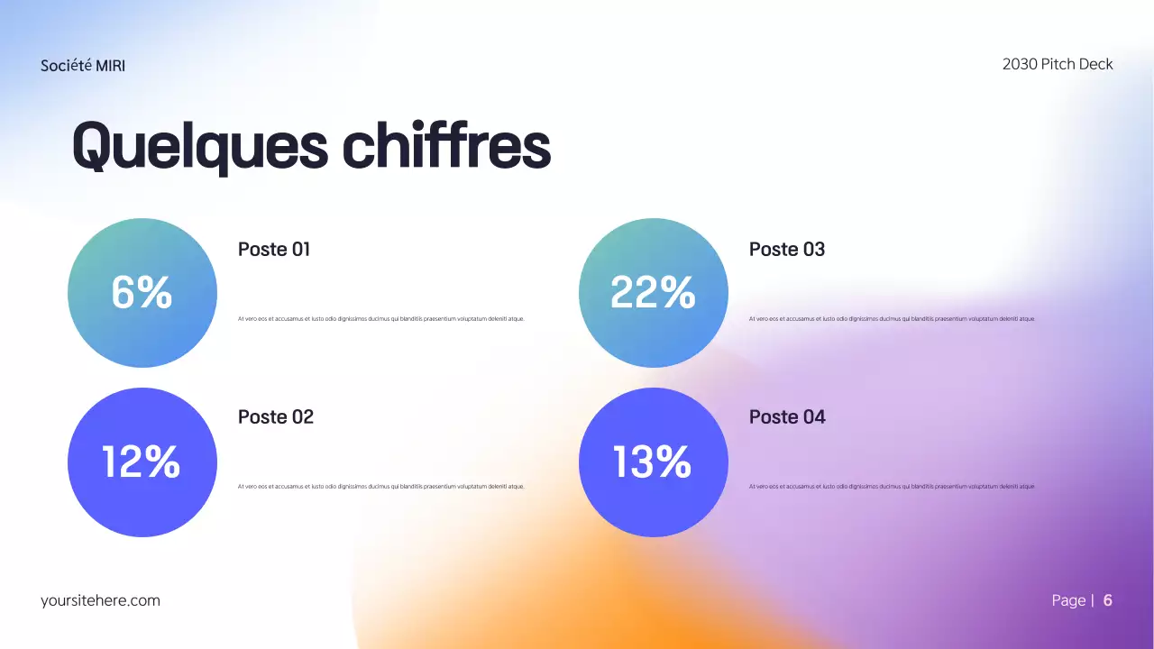 Kit média moderne et coloré Pitch