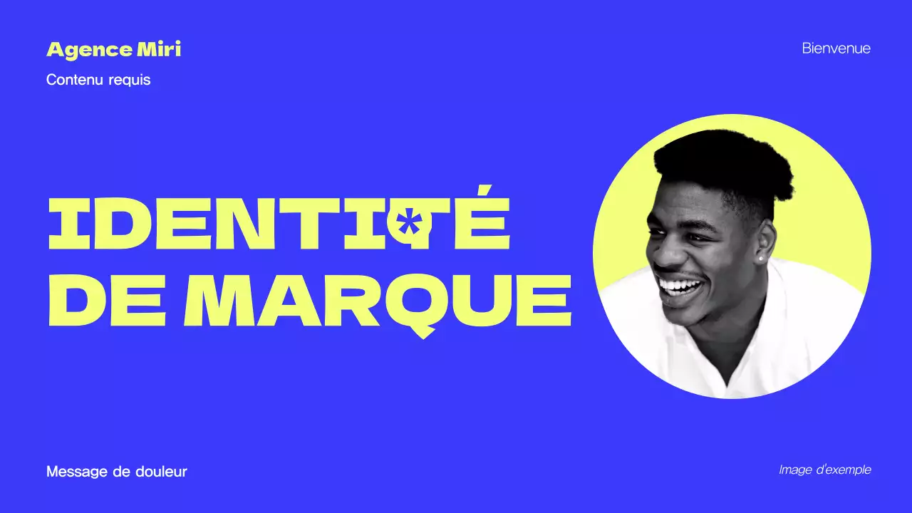 Promotion de l'agence moderne jaune