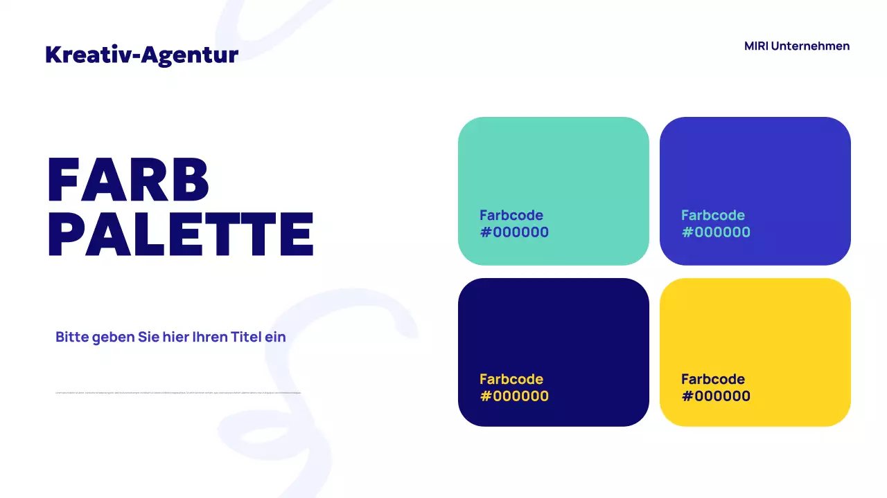 Blue Abstract Agency Anzeige