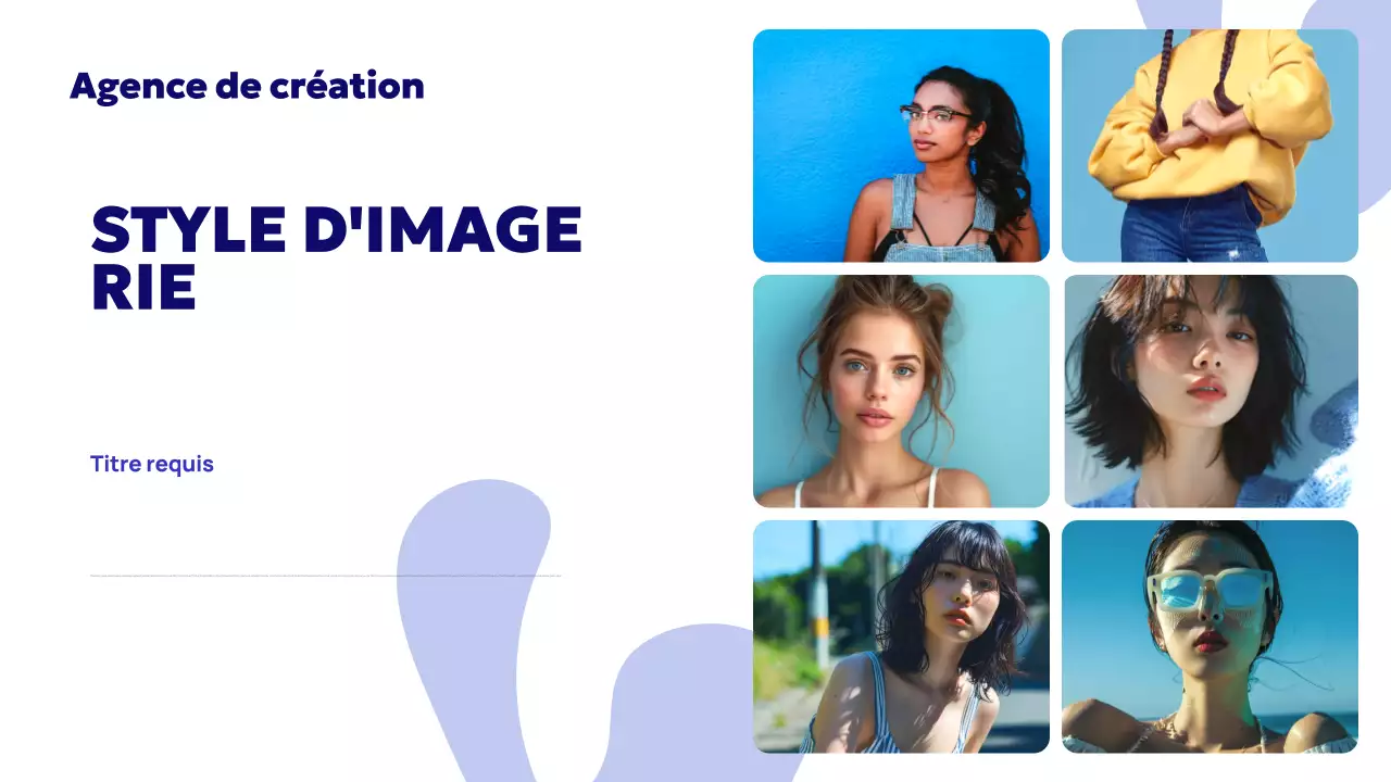 Publicité de l'agence Blue Abstract