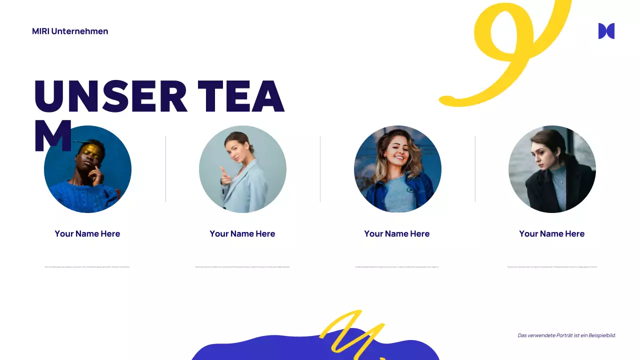 Blue Abstract Agency Anzeige