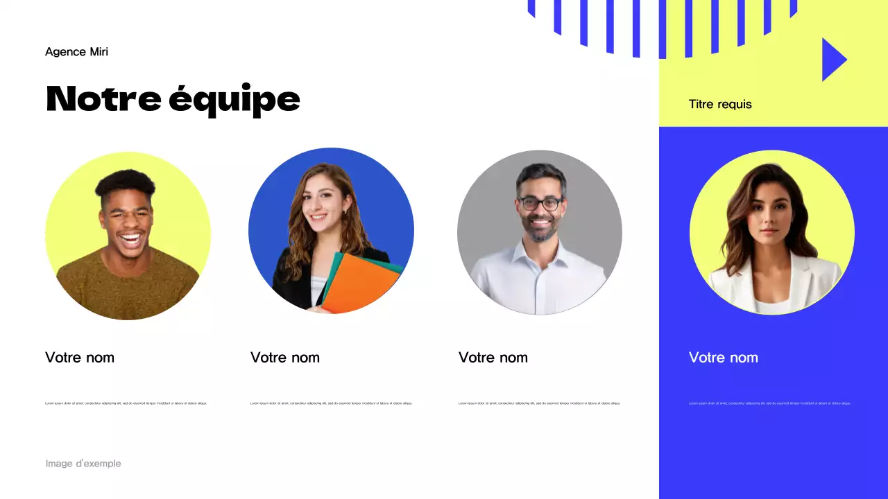 Promotion de l'agence moderne jaune