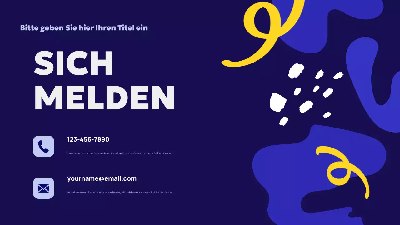 Blue Abstract Agency Anzeige