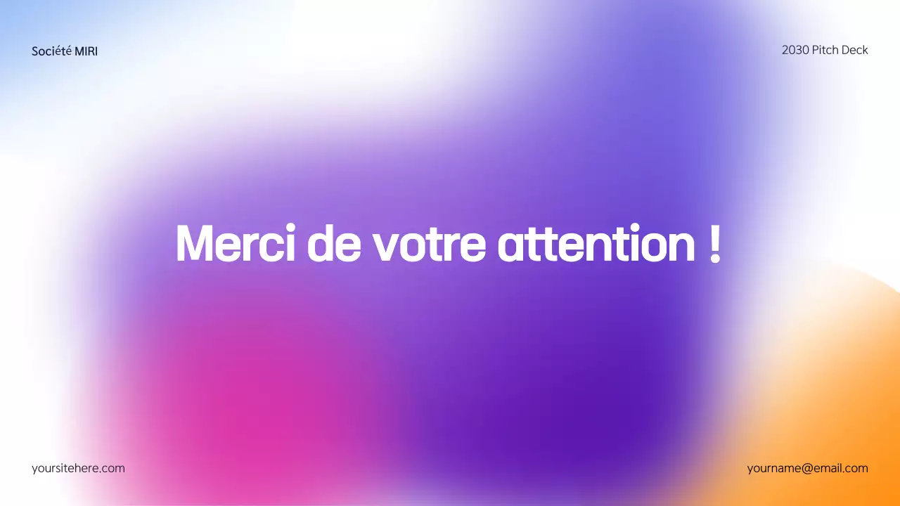 Kit média moderne et coloré Pitch