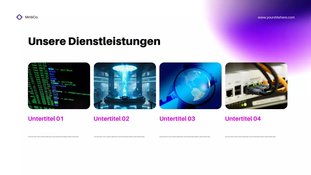 Purple Modern Cybersecurity Promotion