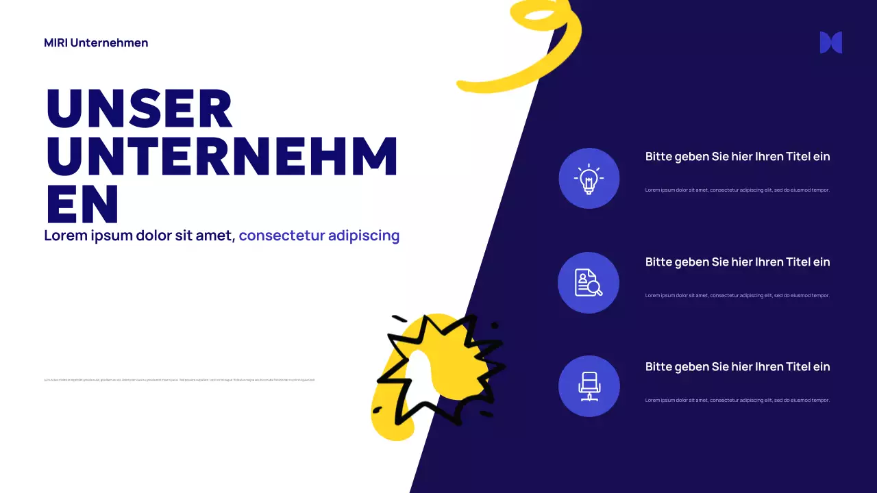 Blue Abstract Agency Anzeige