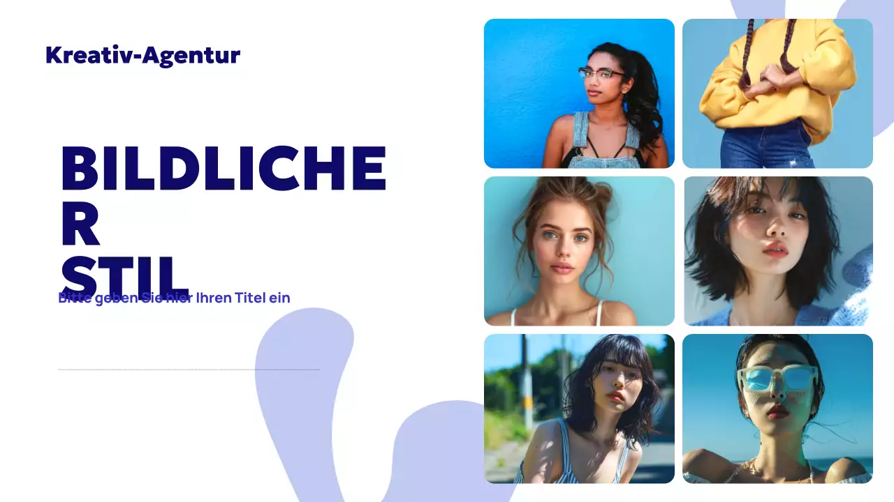 Blue Abstract Agency Anzeige