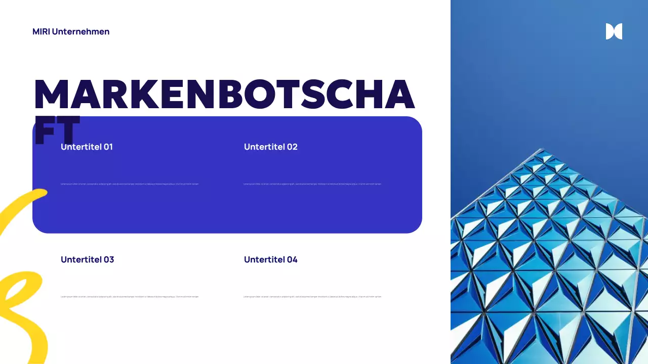 Blue Abstract Agency Anzeige