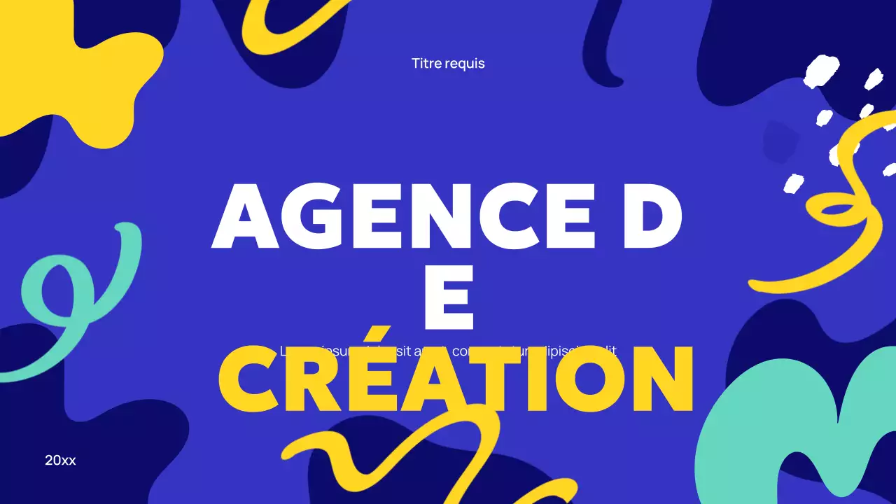 Publicité de l'agence Blue Abstract