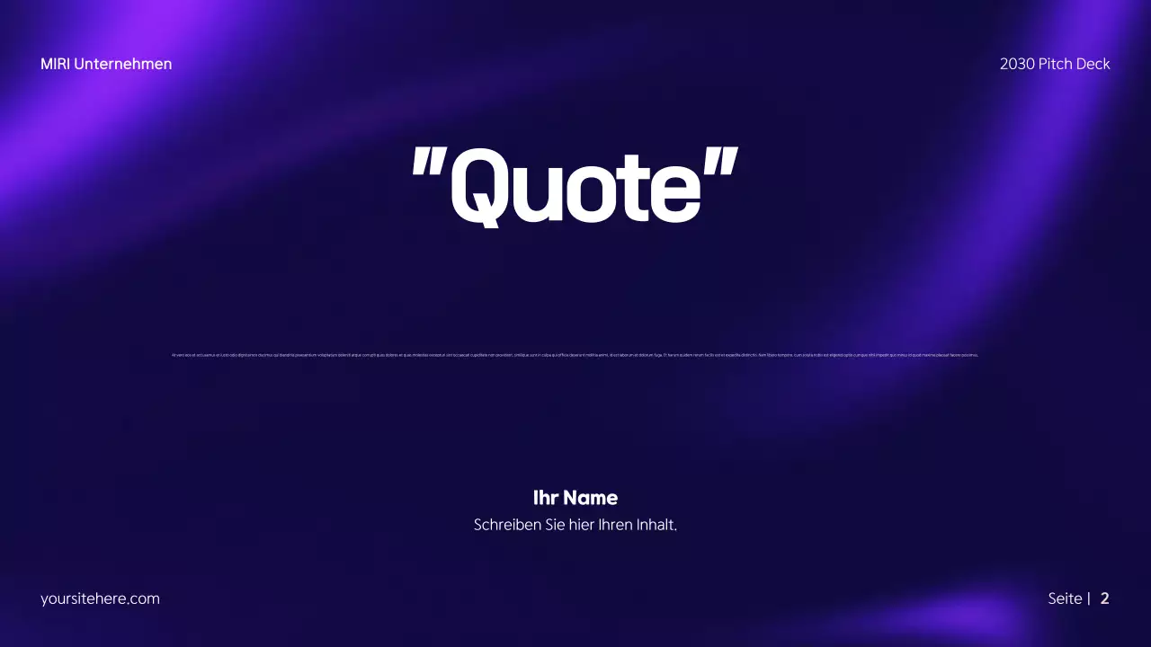 Buntes modernes Media Kit Pitch