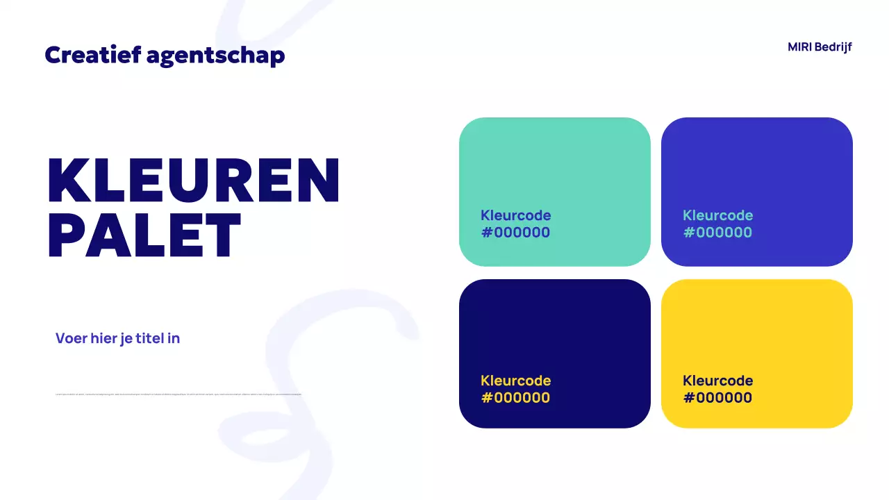 Blue Abstract Agentschap Advertentie