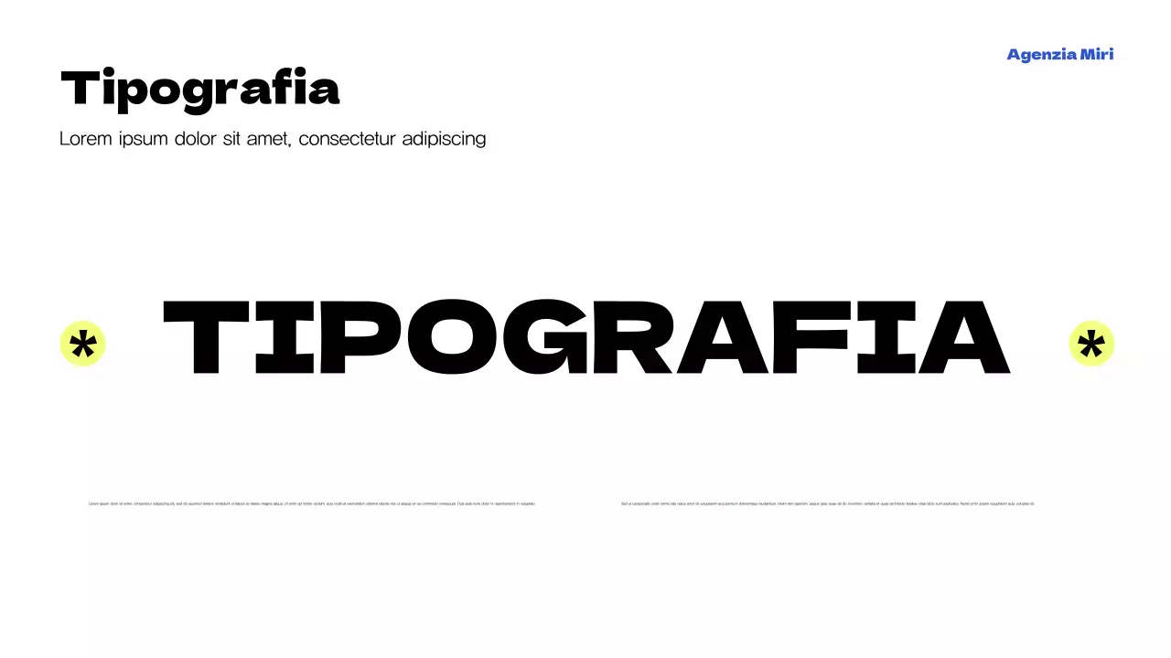 Promozione dell'Agenzia Moderna Gialla